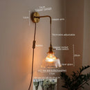 Axyaa Nordic LED Wall Sconce Modern Light Fixtures for Home Decor