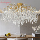 Axyaa Modern Gold Branch Chandelier for Bedroom Lounge Dining Room