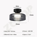Axyaa Modern Glass LED Ceiling Light Chandelier for Home Decor