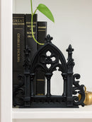 Axyaa Gothic Castle Wood Bookend - Elegant Home & Library Decor for Halloween