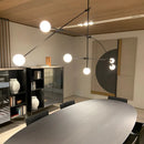 Axyaa Black Luminaire Pendant Chandelier for Modern Living Room Decor