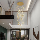 Axyaa Modern Chandelier Stair Pendant Living Room Lights Interior Lighting