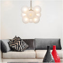 Axyaa Glass Bubble Chandelier Pendant Lamp for Living Room Dining Room Kitchen Island