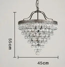 Axyaa Water Droplet Crystal Chandelier for Various Indoor Spaces