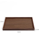 Axyaa Solid Wood Tea Tray - Elegant Snack Tray for Living Room & Dining Table