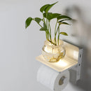 Axya USB Wall Lamp Toilet Paper Holder for Bathroom and Balcony