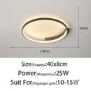 Axyaa LED Ceiling Lamp: Modern Minimalist Round Nordic Design for Living Room Bedroom Dining Lighting