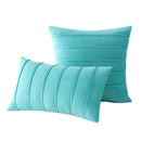 Axyaa Velvet Stripe Pillowcase for Farmhouse Rustic Christmas Decor