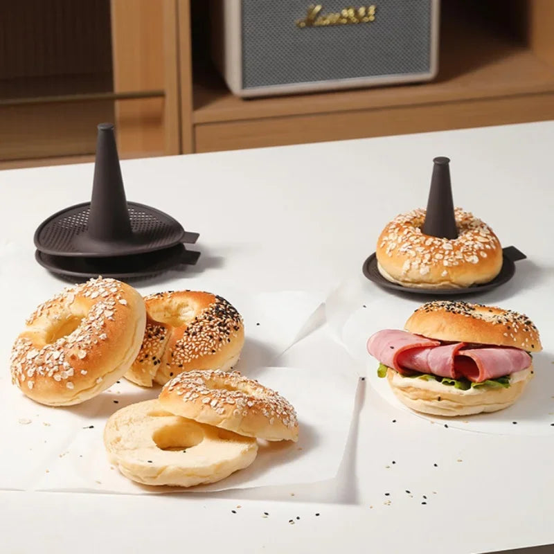 Axyaa Silicone Conical Baking Mold for Bread Bagels Cake Mousse Pans