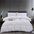 Axyaa White Down Comforter Duvet Winter Quilt Cotton Cover Twin King Size
