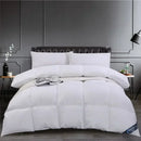 Axyaa White Down Comforter Duvet Winter Quilt Cotton Cover Twin King Size