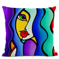 Axyaa European Retro Style Oil Painting Cushion Cover