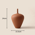 Brushed Ceramic Vase Set by Axyaa - Minimalist Table Decor & Room Aesthetics