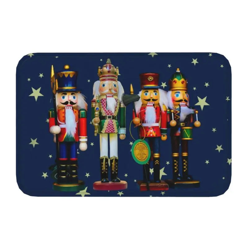 Axyaa Nutcracker Soldier Doll Door Mat Home Decor