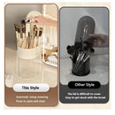 Axyaa Makeup Brush Holder with Dustproof Lid - Cosmetic Organizer for Vanity