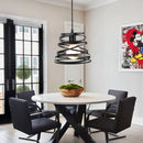 Axyaa Spiral Swirl Pendant LED Light Shade for Living Room and Kitchen