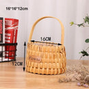 Axyaa Mini Woven Flower Basket Handmade DIY Dollhouse Decor Miniature Paper Vine
