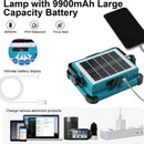 Axyaa Portable Solar Flood Light with USB Rechargeable LED for Camping and Outdoor Work