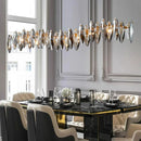 Axyaa Crystal Chandelier Pendant Lamp for Living and Dining Room Lighting