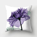 Axyaa Floral Print Polyester Pillow Cover for Home & Office Décor