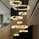 Axyaa Modern Luxury Home Decoration Staircase Living Room Indoor Lighting Pendant Lights