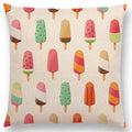 Axyaa Chocolate Candy Donuts Ice Cream Cushion Cover Party Throw Pillow Case