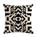 Axyaa Geometric Printed Linen Cushion Cover for Home Decoration 45x45cm
