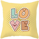 Axyaa Summer Ice Cream Cushion Cover - Yellow Fashion Home Decor