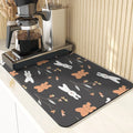 Axyaa Cute Rabbit Pattern Diatomaceous Earth Coasters Mats - Set of 4