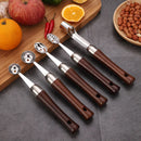 Axyaa Melon Spoon and Carving Knife Set for DIY Fruit Platter and Ice Cream Scoop