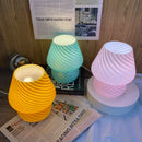 Axya Stained Glass Mushroom Table Lamp - Nordic Modern Design - Large & Small Sizes