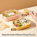 Axyaa Cartoon Detachable 3-Grid Bento Box - Leak-proof & Microwave-safe