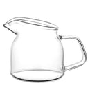 Axyaa 150ml Transparent Small Espresso Milk Pitcher with Handle Heat Resistant
