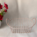 Axyaa Iron Storage Basket with Handle & Desk Organizer for Snacks, Cosmetics - Large Capacity