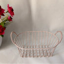 Axyaa Iron Storage Basket with Handle & Desk Organizer for Snacks, Cosmetics - Large Capacity