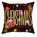 Axyaa Black Santa Claus LED Light Pillowcase for Merry Christmas Party Home Decor