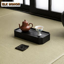 Axyaa Zen Tea Tray Handmade Wood Teapot Holder for Tea Brewing Craft