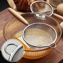 Axyaa Stainless Steel Mesh Filter with Wooden Handle - Kitchen Baking Essentials