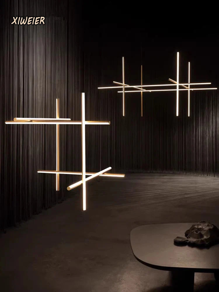 Axyaa Nordic LED Pendant Lights for Exhibition Hall, Hotel & Restaurant with Minimalist Design.