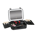 Axyaa LED Mirror Makeup Case: Portable, Rechargeable, Cosmetic Organizer for Travel & Home
