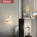 Axyaa Modern LED Pendant Lamp - White/Black for Home Decoration