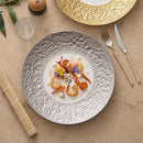 Axyaa Relief Stone Pattern Ceramic Plate Molecular Cuisine Tableware