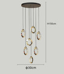 Axyaa Dining Room Chandelier Pendant Light Fixture Ceiling Lamp Elegant Indoor Lighting