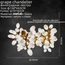 Axyaa Grapes Bunch Glass Chandelier for Dining Living Room Hall Hotel Restaurant