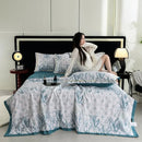 Axyaa Tencel Summer Quilt Set - Cool Silk Single-Piece Printed Quilt