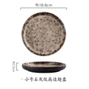 Axyaa Japanese Ceramic Plate Set for Breakfast, Steak, or Western Cuisine