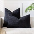 Axyaa Chenille Cushion Cover Solid Color Elegant Square 45x45cm 50x50cm