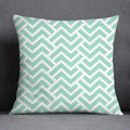 Axyaa Green Geometric Pillow Cover for Home Decor