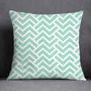 Axyaa Green Geometric Pillow Cover for Home Decor