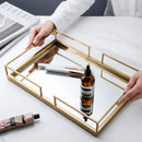 Axya Golden Metal Mirror Tray for Home Decor & Organization